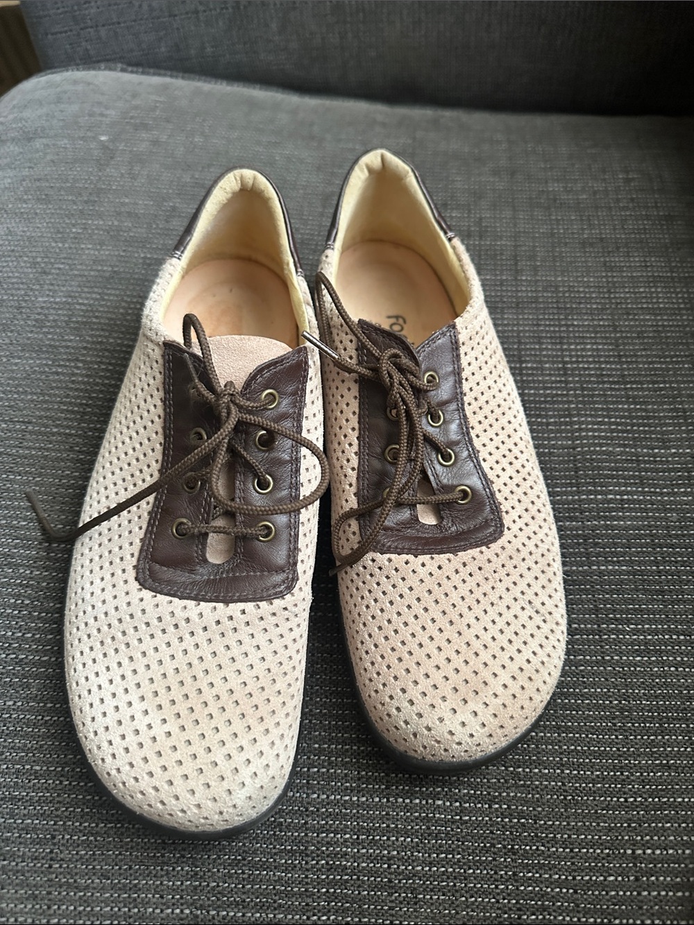 Brickenstock footprints suede beige/ brown women shoes size 40